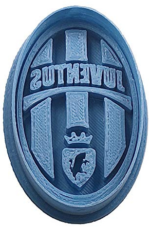 Cuticuter Juventus Equipo Fútbol Cortador de Galletas, Plástico, Azul, 8x7x1.5 cm