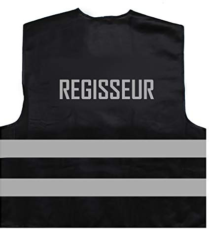 Warnweste - Signalweste - REGISSEUR - Warnweste mit reflektierendem Aufdruck ID: 091