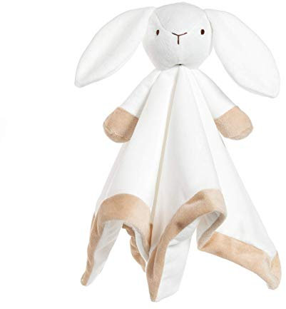 Apricot Lamb Animali di Peluche Coperta Morbida di Sicurezza coniglio Bianco Coperta per Personaggio dei Bambini della Scuola Materna Coperta di Lusso per Coccole (coniglio, 35 cm)