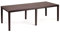 Dmora - Gartentisch Roma, Rechteckiger ausziehbarer EssRegal, ausziehbarer Gartentisch in Rattan-Optik, 100 % Made in Italy, 150/220x90h72 cm, Braun