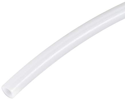 sourcing map PTFE Tube Tuyau Haute Température Tube Tuyau Isolant Multifonctionnel 6mm ID x 8mm OD x 4.92Pieds Blanc