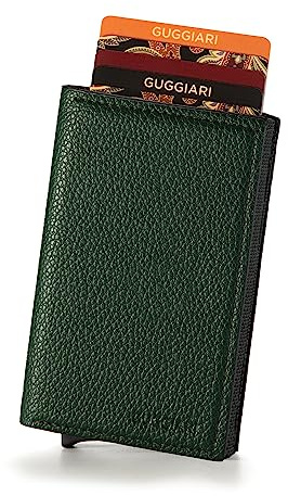 GUGGIARI® Porta Carte Credito RFID Alluminio, Magnetico