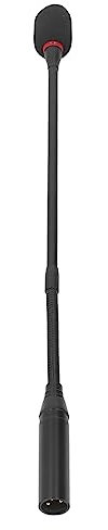 Denash Gooseneck Condenser Microphone,17.7in Flexible Noise Reduction Gooseneck Mic,Plug in Microphone with Power Indicator for Meeting