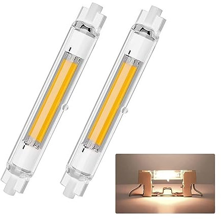 GFDYTG R7S LED 78mm Dimmbar,Naturweiß 4500K Glühbirne,20W LED Lampen COB 78mm Ersatz für 200W J78mm Halogenstab,2000LM Kein Flackern,LED Stab 360° Strahlbeleuchtung,AC 220-240V,2er Pack