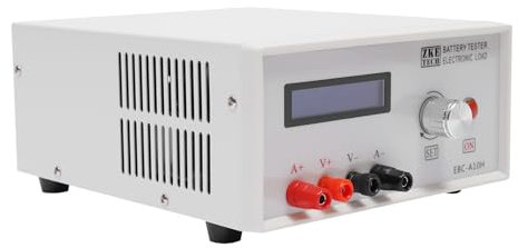 Elektronischer Batterietester 150W Akkutester Batterieprüfergerät mit Lade- und Entladefunktion, 10A Kapazitäts- & Leistungstester für Lithium- und Blei-Säure-Batterien, mit LCD-Display & Testclip