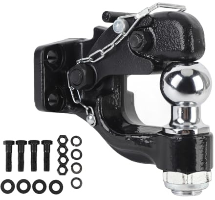 La Poudre Noire de Crochet de Pintle a Enduit Le Récepteur Résistant D'attelage de Remorque de 8 Tonnes pour des Véhicules Hors Route de RVs