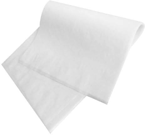 BESPORTBLE Papel de Barbacoa Blanco para Hornear Resistente Grasa de 20 Hojas, Papel de Cocina Rectangular Multiuso Adecuado para Envolver Sándwiches y Hornear Alimentos