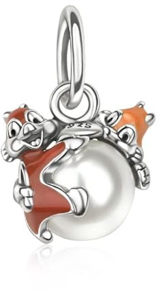MGIUL Charms Plata de ley 925 Pulseras de dibujos animados Animal Perro Flor Camaleón Amor Perlas Halloween Navidad Aniversario Joyería Regalo para Mujeres, Plata de ley, Circonia cúbica