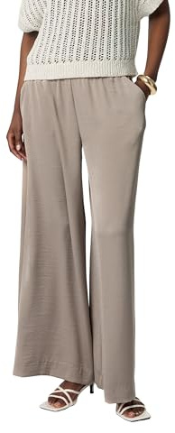 Comma Luftige Palazzo-Hose aus Satin mit weitem Bein