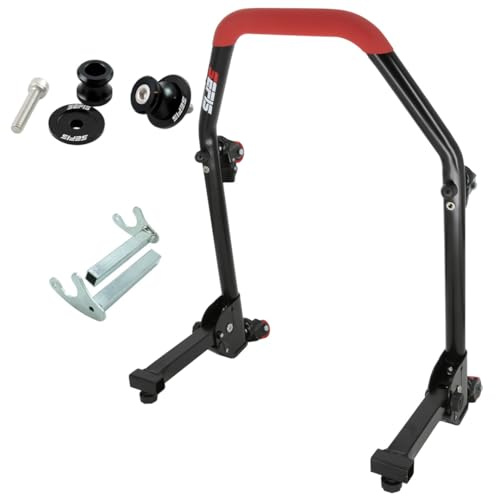 SEFIS M20U Motorradständer Set + Prismabuchsen M8 Hinterrad Motorradheber Serviceständer Heck Motorrad montageständer hinten ständer aufbocken klappbar (für Kawasaki Z900 2025)