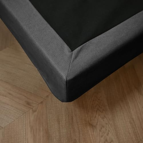 Cache-sommier Anthracite Ronda 160x200 cm - SOMEO