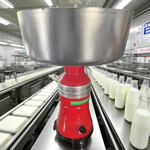 vnmudzeo Separatore Centrifugo per Latte Crudo da 21 Galloni/H - con 12 Dischi di Separazione, per Separare Il Latte di Capra, Cammello E Pecora