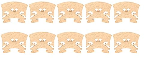 Puente de Violín 4/4 De Madera de Arce, 10 Piezas, Estilo Barroco Completo - Durabilidad Mejorada, Sonido Optimizado, Para Violines Barrocos