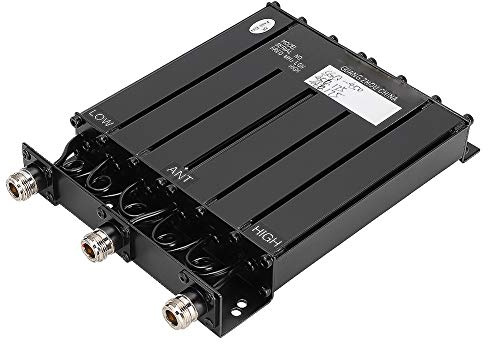 Syrisora Filtro de Cavidad Duplexer UHF de 25W para Repetidor de Radio con 6 Filtros de Banda de Parada Rendimiento Estable Fácil de Instalar Diseño Compacto TX 456.175 RX 466.175