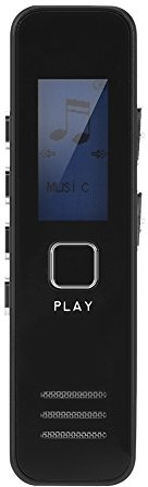 Eboxer 32 GB TF-Karte Digitaler Sprachrekorder 192kbps 20-Stunden-Aufnahme MP3 Wiedergabe des Mini-Sprachrekorders
