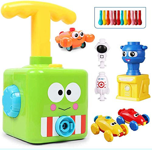 Lanzador de Coche con Globo,Inercial Power Balloon Car,Juego de vehículos de Aire Globo,Juguete del Coche del Globo para los niños Regalos educativos Juegos niños niñas