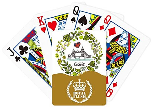 Tower Bridge London England Jeu de cartes de poker Royal Flush