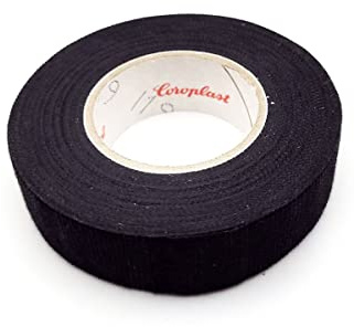 DN Autogas Parts Wiring Harness Tape, Adhesive Fabric Cloth High Temperature Tape, Heat-resistant Waterproof Black Cloth Fabric Tape