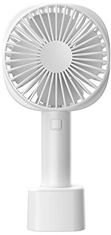 Wsobue Ventilateur USB, Mini Ventilateur de Bureau, Ventilateur de Table Silencieux avec flux d'air amélioré,Alimenté par USB rotation à 360 °pour PC Maison Bureau (Blanc-Ventilateur de poche)