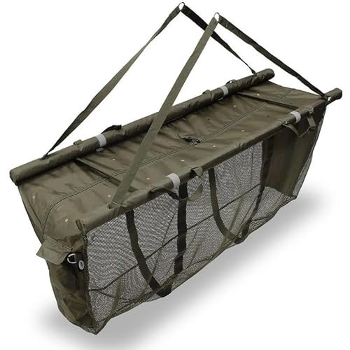 Karpfenangeln Abhakmatte carp craddle Wiegesack Wiegeschlinge 125x35x50cm grün