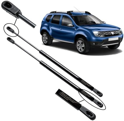 Ramor Strutz 2x Gasfeder Dämpfer Heckklappe Kompatibel mit Dacia Duster 2010-2017. Gasdruckfeder Heckklappendämpfer Ersatz für 904520004R und Andere.