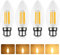 Caldarax Bombilla C35 B22 4W 2700K, regulable en profundidad, 4P