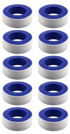 Klempner-Klebeband, Gewindedichtband, 10 Stück Wasserhahn-Dichtungsgewinde-Klebeband-Rolle, Sanitär-Klempner-Armatur for Wasser, Gas, Pipeline-Verbindung, Dichtungsband, Versiegelungen, Wasserrohr-Lec