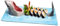 Assiette À Sushi Requin - Planche À Fromage Et Gâteau, Plat Chaud En Céramique Peinte À La Main, Plateau Créatif