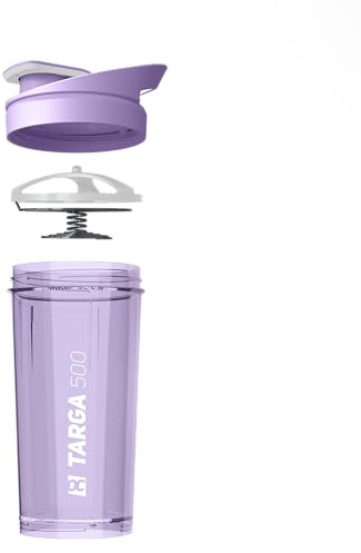 ROCKITZ Protein Shaker 500ml mit einzigartigem Konzept - dicht + leichte Reinigung + Protein Mischfeder = perfekt cremige Shakes ohne Klumpen – Premium Fitness Shaker Proteinshake