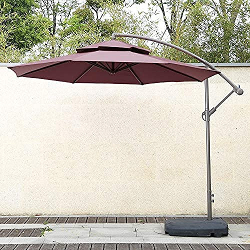 CMJSGG Household Garden, Foldable Outdoor Beach Umbrella, Umbrella Surface Angle Adjustable, Sun Umbrella, Sunshade And Rainproof, For Balcony, Courtyard