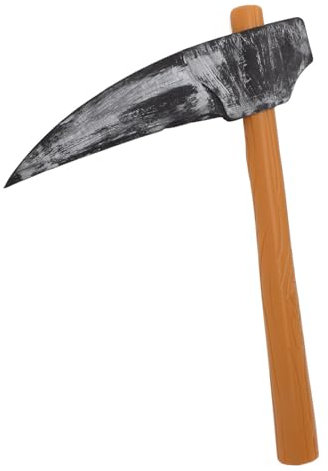 Ciieeo Realistico Piccone Giocattolo Di Plastica Falso Lunghe Falci Con Manico Piccone Halloween Cosplay Accessori Puntelli Costume Performance Sul Palco Trucco Giocattolo