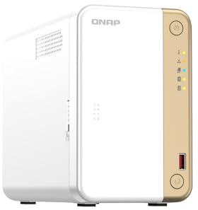 Qnap TS-262 Turbo Station NAS (procesador Intel® Celeron® N4505 de 2 núcleos/2 hilos, Turbo hasta 2,9 GHz, 4 GB de RAM, 1 puerto LAN RJ-45 de 2,5 GbE) paquete de 8 TB con 2 x 4TB WD Red Plus