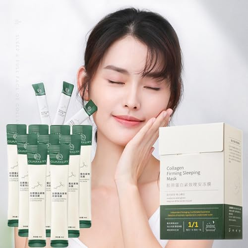 Masque Collagene Visage korean, Masques Raffermissants au Collagène Coréen, Masque coréen bio collagene, Masque au Collagène Coréen, Soins du Visage, Masque Visage Soin pour Femme Hommes (20PC)