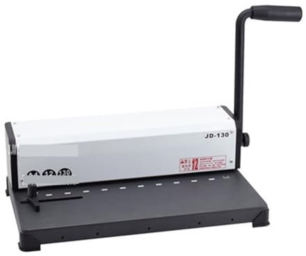 Bindemaschine, Buchbindemaschine, JD-130 Zehn-Loch Klemme Bindung Stanzmaschine Vertrag Ausschreibung Datei Stanzen 10-Loch Bindung Maschine A4 Draht Bindung Maschine für Büro und Heimgebrauch