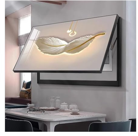 Couvercle De Boîte À Fusibles, Armoire Décorative D'art Mural, Couvercle De Panneaux De Disjoncteurs, Couvercle Pour Portes Électriques Pour Cacher La Boîte À Compteurs(Black-e,60x30 cm)