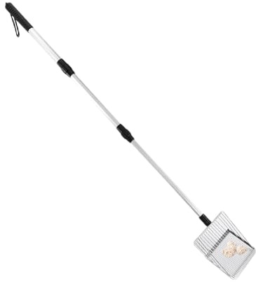 Generico Long Handle Litter Scoop Cat Litter Cleaner, Adjustable Handle Scoop, Poop Sifter Rake, Chicken Coop Rake, Beach Cleaning Tool, Litter Box Tool, Cat Manure Cleaner, Litter Scoop Rake