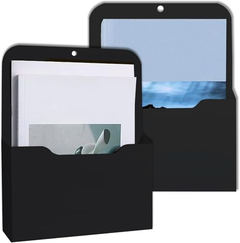 Magnetischer Aktenhalter, 2 Stück Magnetischer Papierhalter Dokumentenhalter Aktenschränke und Kühlschrank, Bürobedarf Aufbewahrung A4 Papiere Briefhalter Magnet Organizer für Whiteboards Kühlschrank