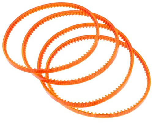 Zerodeko Cotton Candy Maker Replacement Belts Plastic Set for Commercial DIY Cotton Candy Machines Sugar Dispenser Accessory 4pcs Belts