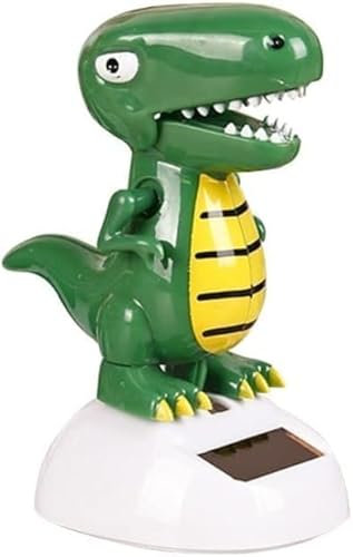 JIzian Green Solar Powered Dancing Dinosaur,Swinging Dancer Ornaments,No Battery Required,Decoration Gift,Desk and Dashboard Decor Home Decor Birthday Gifts Solar Power Kits