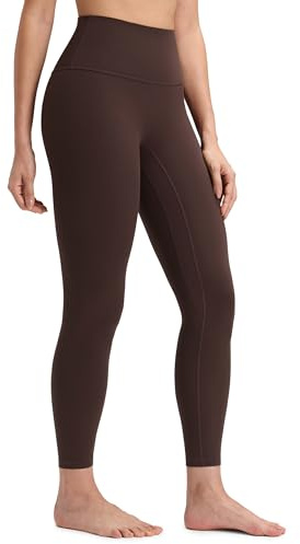 CRZ YOGA Butterluxe No Front Seam Yoga Leggings 25 - High Waisted Womens Lounge Pants Pilates Workout Athletic Buttery Soft Hot Fudge Brown Medium
