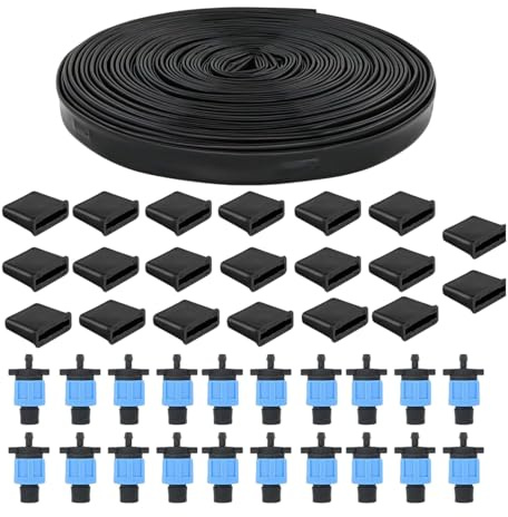 Mihauuke Système d'Irrigation Goutte à Goutte de Jardin | Système d'Arrosage de Jardin Extérieur pour - Accessoires Réglables pour Culture en Pelouse Massif Verger Espace Vert Serre