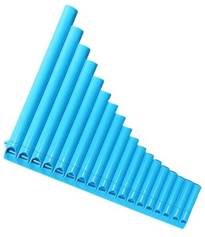 Panflöte Für Erwachsene Panflöte 18 Blasinstrument In C Tonart Für Anfänger Geeignet Mit Tragbarer Tasche(Blue)