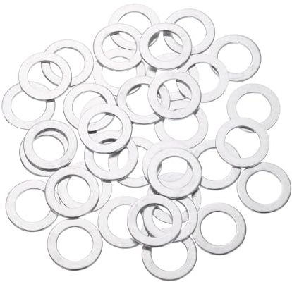QUARKZMAN Unterlegscheiben M10 16×1mm Runde Aluminium 150 Stück | Flachscheiben Dichtungsringe Flachunterlegscheiben Für Schrauben Maschinenreparaturzubehör