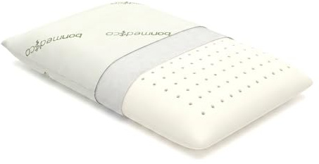 bonmedico Cuscino Cervicale Ortopedico in Memory Foam - Guanciale Ergonomico Anatomico per Dormire - Cuscino Letto Morbido con Federa in Bambù Traspirante e Lavabile