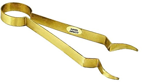 NKlaus Räucherzange zum Räuchern Messing, Länge: 18cm zange, 1 Stück