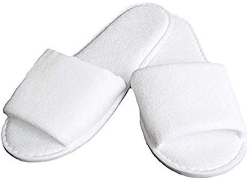 100 PAIA CIABATTE LUXURY APERTA 45 gr 28,5x11,7cm PANTOFOLE IN SPUGNA DI COTONE HOTEL IMBUSTATE AL PAIO SUOLA IMPERMEABILE IN EVA