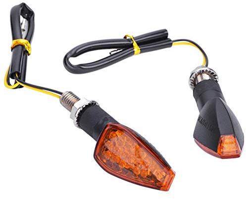 AMOYER 2PCS Universal-12V Flashing Blinker Motorrad LED-Leuchten hinten Blinker-Anzeige Rücklicht