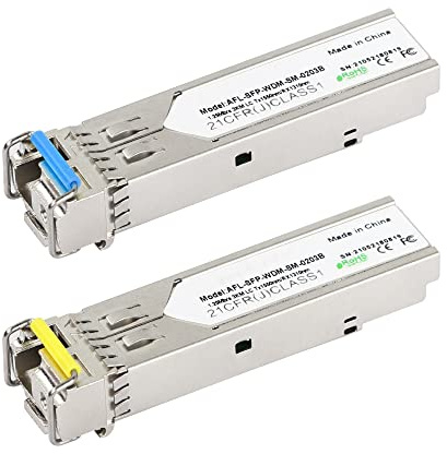 CERRXIAN 1.25G singolo modo BIDI SFP LC modulo ricetrasmettitore della fibra, SFP-WDM-SM, 3KM LC Tx1550nm/Rx1310nm-1 coppia