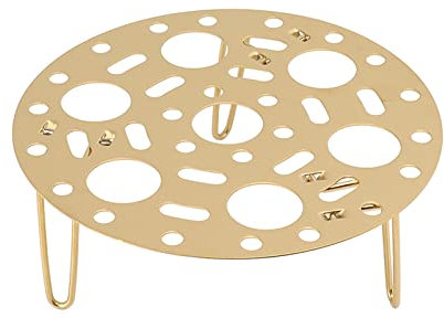 Stainless Steel Vegetable Steamer Basket, Collapsible Steam Cooking Insert for Steaming Food Steam Rack Fit 6.9inch Instant Pot (Gold)