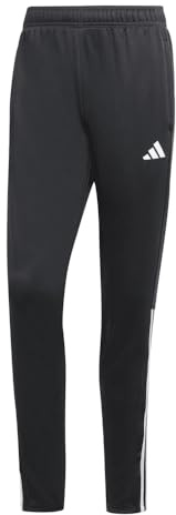 Adidas Men's Sereno Cut 3-Stripes Regular Slim Tapered Pants, Black/White, Large